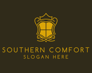 Shield Crown Crest  logo design