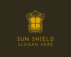 Shield Crown Crest  logo design