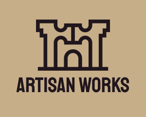 Craftsmanship - Industrial Arch Building logo design