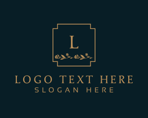 Leaves - Elegant Luxury Floral logo design