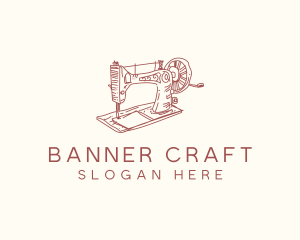 Sewing Machine Fashion logo design