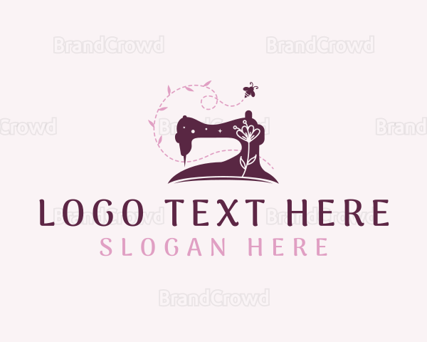 Sewing Machine Tailoring Logo