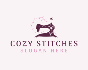 Quilting - Sewing Machine Tailoring logo design