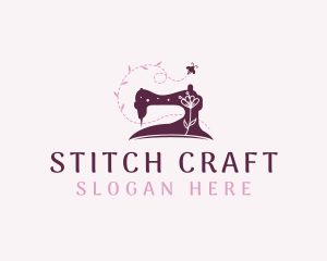 Tailoring - Sewing Machine Tailoring logo design