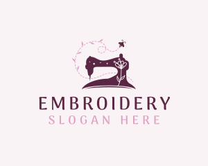 Sewing Machine Tailoring logo design