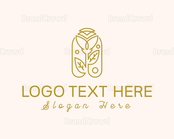 Flower Beauty Cosmetic Logo