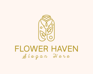 Flower Beauty Cosmetic logo design