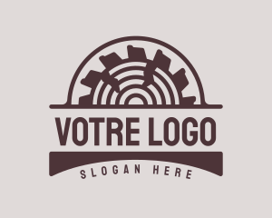 Woodworking - Woodwork Circular Saw logo design