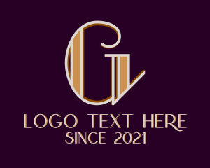 Calligraphic - Vintage Cinema Letter G logo design