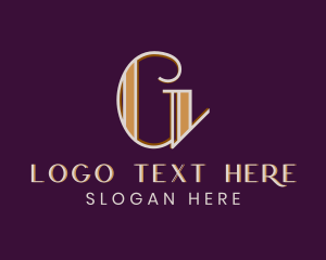 Letter G - Retro Cinema Entertainment logo design