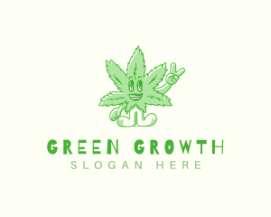 Weed Head Cannabis logo design