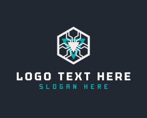 Network - Hexagon Power Tech logo design