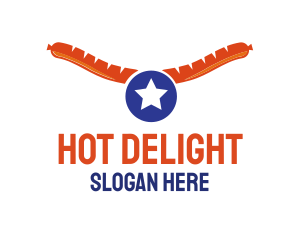 Star Footlong Sausage logo design