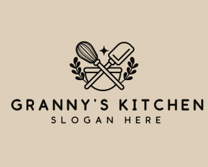 Kitchen Pastry Whisk logo design