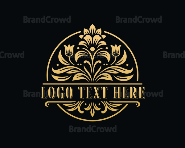 Stylish Floral Boutique Logo