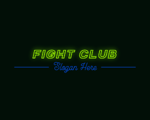 Neon Light Club logo design