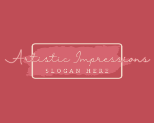 Elegant Feminine Brush logo design