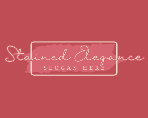 Elegant Feminine Brush logo design