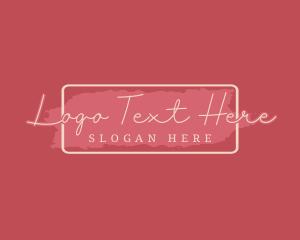 Elegant Feminine Brush Logo