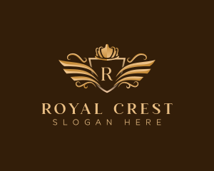 Royal Crest Wings logo design