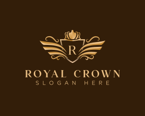 Royal Crest Wings logo design