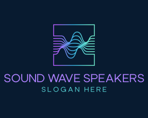 Digital Flow Frequency Wave logo design