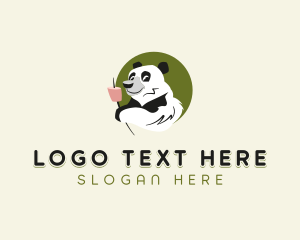 Outdoor - Panda Bear Outdoor Camping logo design