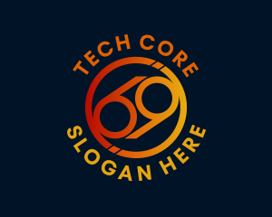 Tech Software Firm Number 69 logo design