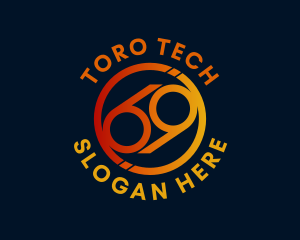 Tech Software Firm Number 69 logo design