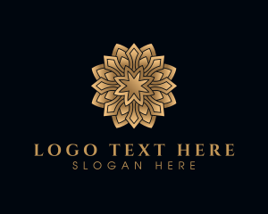 Ornamental - Golden Elegant Mandala logo design