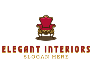 Interior - Elegant Interior Chair logo design