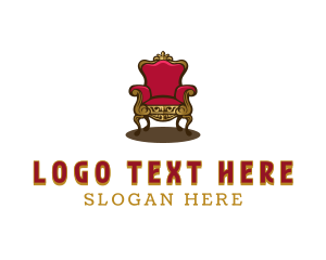Furnishing - Elegant Interior Chair logo design