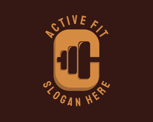 Fit - Barbell Fitness Training logo design