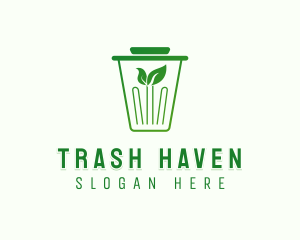 Trash Disposal Bin logo design