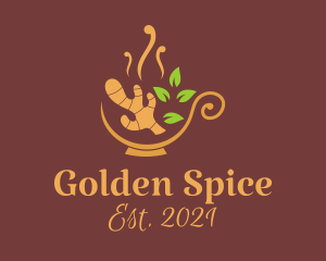 Organic Turmeric Drink logo design