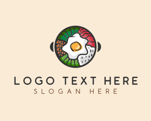 Bibimbap - Korean Bibimbap Cuisine logo design