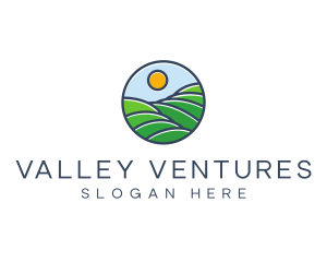 Valley - Land Valley Hill logo design