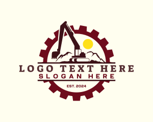 Heavy Duty - Excavator Backhoe Builder logo design