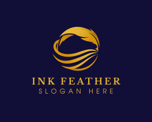 Quill - Quill Feather Writing logo design