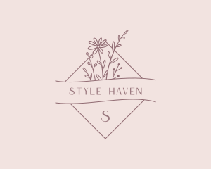 Natural Floral Boutique logo design