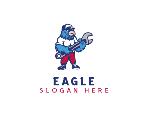 Eagle Wrench Mechanic logo design