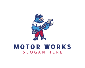 Motor - Eagle Wrench Mechanic logo design