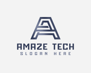 Fabrication Tech Letter A logo design