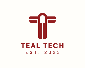 Tech Firm Letter T logo design