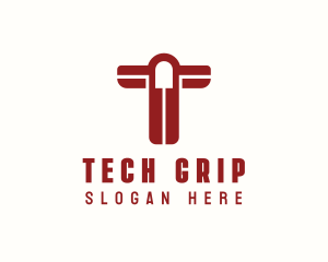 Tech Firm Letter T logo design