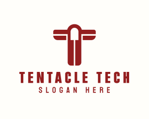 Tech Firm Letter T logo design