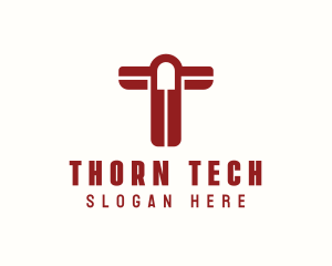 Tech Firm Letter T logo design