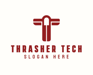 Tech Firm Letter T logo design