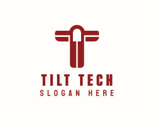 Tech Firm Letter T logo design