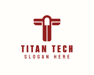 Tech Firm Letter T logo design